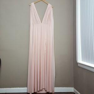 multiway side split skirt maxi dress